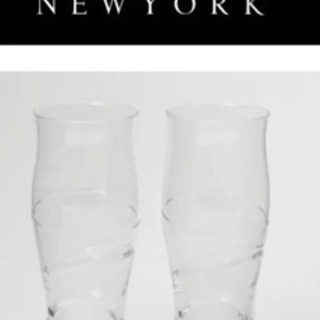【BARNEYS NEW YORK】サークルカットビアグラスセット