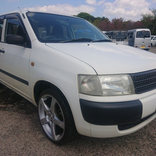 車検令和5年4月 珍しいワゴン車検2年プロボックス 5MT 4WD 社外17インチアルミ オマケホイール付き カード払い可 支払総額39.8万円★★の画像