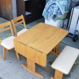 【ダイニングテーブルセット】4人掛けをお安くお譲り！