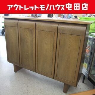大型シューズボックス 下駄箱 玄関収納 多目的収納 幅161cm...