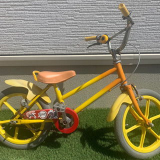 子供の 自転車　16インチ　鬼滅の刃 善逸風