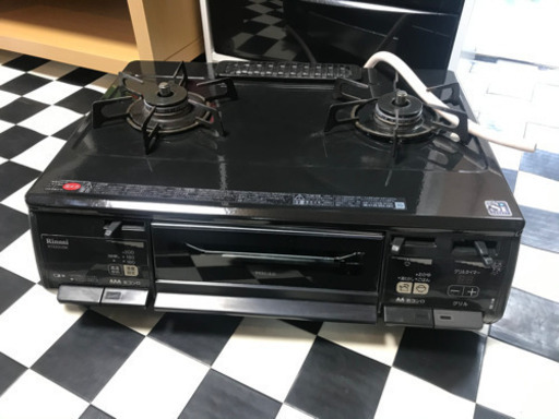 【リサイクルサービス八光　安心の3か月保証　配達・設置OK】リンナイ RT63WHT-L 　ガスコンロ 　都市ガス 左強火力