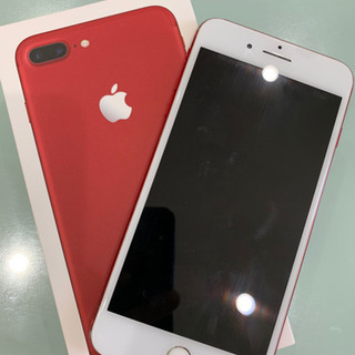 【最終お値引き！】iPhone7plus 128GB RED SIMロック解除済み