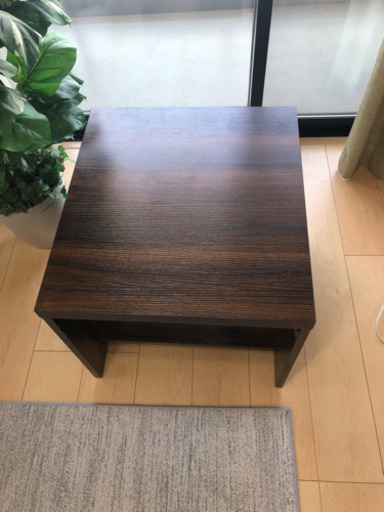 ローテーブル　ダークブラウン