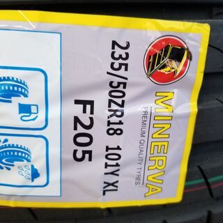 恐らく未使用　タイヤ4本セット　20年製　MINERVA　235/50Z R18　4本通し　超特価の画像