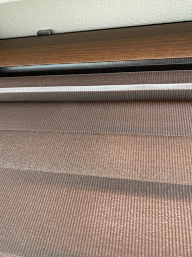 美品　ロールカーテン　ブラインド　ブラウン
