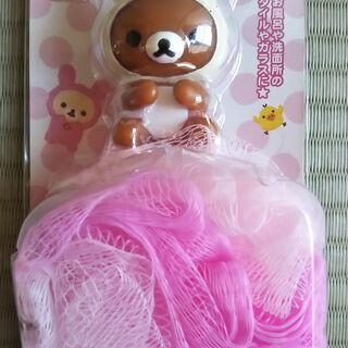☆新品☆リラックマ・吸盤式スポンジホルダー・スポンジ付き