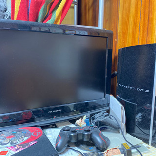DVDプレーヤー、PS3、テレビセット