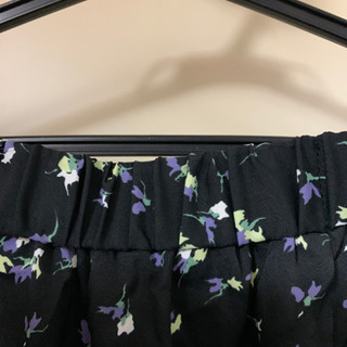 お値下げしました！黒ウエストゴムギャザースカートの画像