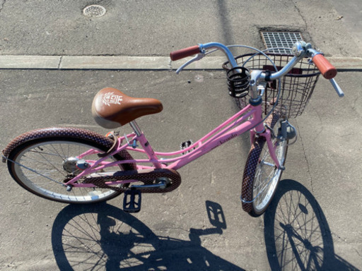 子供用　自転車　20インチ　ピンク　