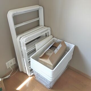 IKEAのALGOT/アルゴート収納システム 収納ラック　ハンガーラックの画像
