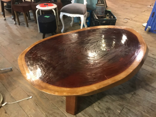 JF01742 天然木 一枚板 座卓 ローテーブル