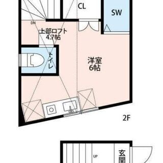 敷金礼金ダブル0！住みやすい沿線！目黒線でこの価格！大きなロフト付き♪ - 目黒区