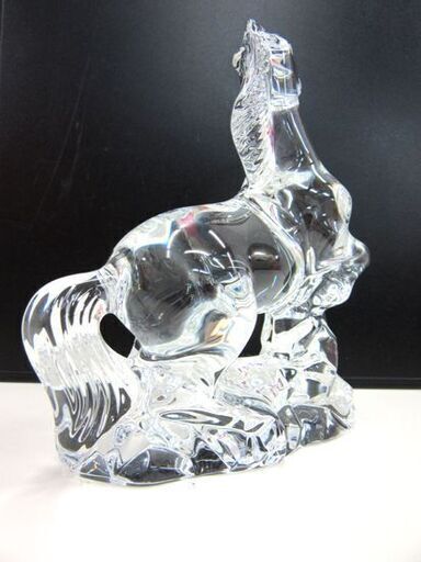 美品 Baccarat バカラ ジャンピングホース フィギュリン 跳ね馬 札幌市 厚別区