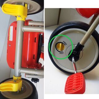 乗用玩具 アイデス カーゴ 三輪車 ides CARGO 幼児用 児童用 子供用 車 乗り物  手押し 後ろから操作できる「かじとり式」の画像