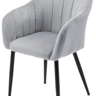 ダイニングチェア　北欧　グレー　おしゃれ　クッション　リビング