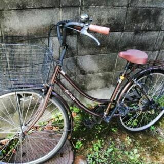 自転車　ママチャリ　6速
