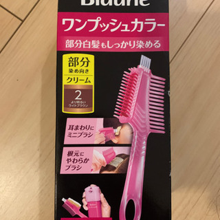 ブローネ　ワンプッシュカラー　白髪染め