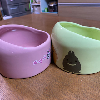 うさぎや小動物の食器セット(3つセット)の画像