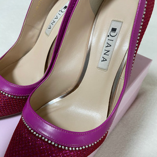 中古　ダイアナ　DIANA ピンク　キラキラ　23㎝の画像