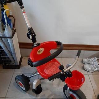 【値下げ！】アイデス 折りたたみ三輪車 コンポタウン(レッド)