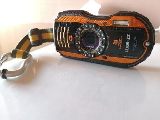 中古美品防水耐衝撃PENTAX WG-3 ORANGE
