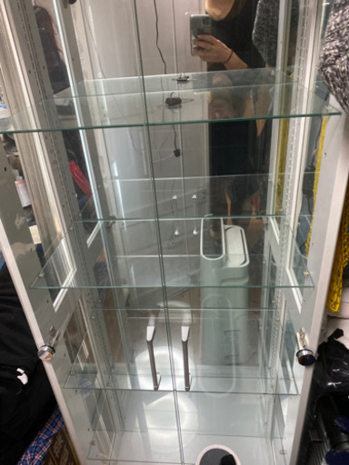 ガラスショーケース LEDライト付き
