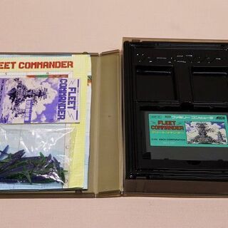 【苫小牧バナナ】希少 FC フリートコマンダー ファミコン ソフト 海戦マップ・模型・箱・説明書付き 動作品♪の画像