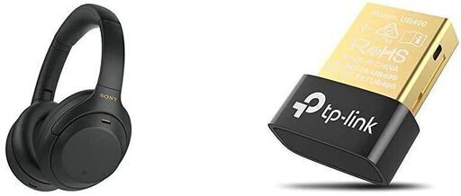 【送料無料】ソニー ワイヤレスノイズキャンセリングヘッドホン ブラック WH-1000XM4 B +TP-Link Bluetooth USBアダプタ ブルートゥース子機