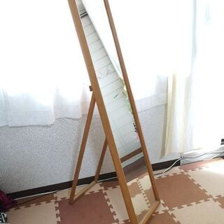 鏡(姿見)、色:ナチュラルを譲ります