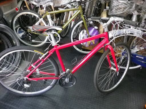 ライトウェイ製リサイクル自転車　24段　レッド　税込売価￥13,980