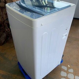 【苫小牧バナナ】2017年製 アクア/AQUA 5.0kg 洗濯機 AQW-GS50F ホワイト系 １人暮らし向け 清掃済みの画像