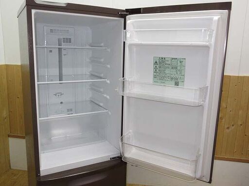 【中古】rb1077　パナソニック　冷凍冷蔵庫　NR-B17AW　168L　Panasonic　パーソナル冷蔵庫　マホガニーブラウン　耐熱トップテーブル　抗菌脱臭　LED庫内灯