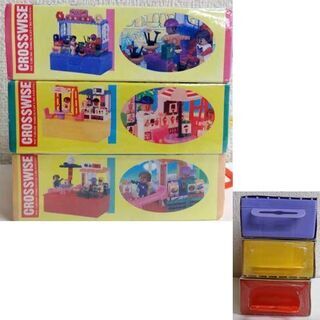 未開封品有り★ミニブロック TEENY WORLD CROSSWISE 3箱セット 1101 1103 1106 お店屋 箱付き　小さい カワイイ♪ おもちゃ こども 子供 ☆ PayPay(ペイペイ)決済可能 ☆ 札幌市 豊平区 平岸の画像