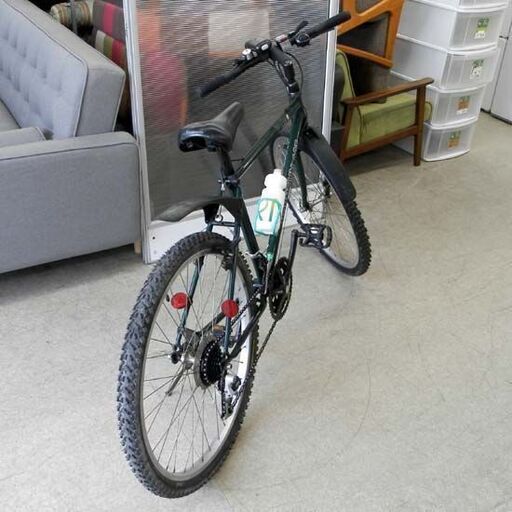 ▶マウンテンバイク 26インチ 6×3段変速 パナソニック MOUNTAIN CAT MTB 自転車 グリーン 緑 札幌 西野店 