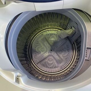 【苫小牧バナナ】2015年製 シャープ/SHARP 5.5kg 洗濯機 ES-GE55R-H ホワイト系 １人暮らし向け 清掃済みの画像