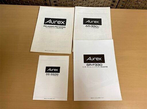 当時物 Aurex 取扱説明書 スピーカーシステム オーレックス トリセツまとめて ステレオ パワーアンプ カタログ☆ PayPay(ペイペイ)決済可能 ☆ 札幌市 白石区 東札幌 アウトレットモノハウス白石店