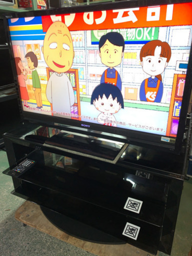 SONY 40インチ　液晶テレビ　2008年製　上部のフレーム割れあり