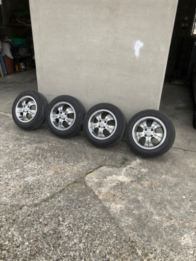 ヨコハマブルーアース165/70R/14アルミホイール、タイヤ付き