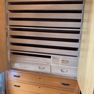 収納整理タンス　チェスト　ドロワー　和服収納可能　木製大容量の画像