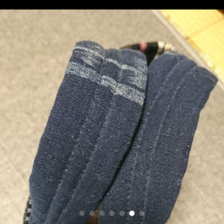 絣刺し子ハンドバックの画像