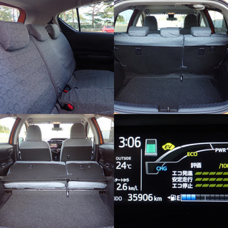アクア【コミコミ価格】本車検2年付★グレード　S★ハイブリット★29年式★35,000㌔★ワンオーナー★純正ナビ★フルセグTV★ETC★バックカメラの画像