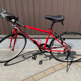 RUNTHR 700c レッド クロスバイク