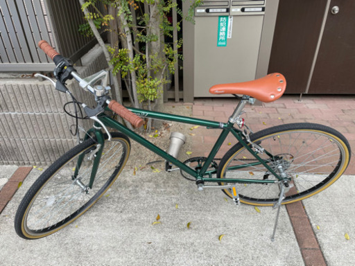クロスバイク　26インチ　グリーン　自転車　街乗り