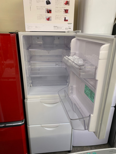 美品　HITACHI　3ドア　冷凍冷蔵庫　冷蔵庫　R-27DS　265L　クリアホワイト　2～3人向け