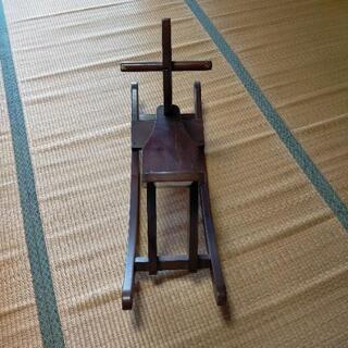 木馬　ゆらゆら　木製の画像