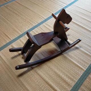 木馬　ゆらゆら　木製の画像