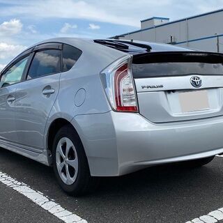 H24年式 車検R3/10 後期 プリウス ナビ パナソニック製 ９インチ ワイド フルセグTV バックカメラ ホーネット セキュリティ ETC クルーズコントロール ZVW30の画像