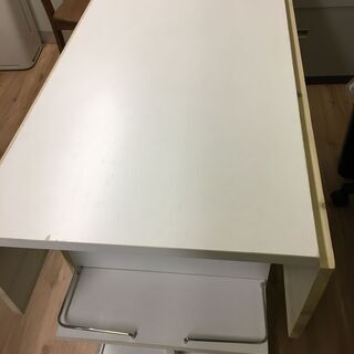 拡張テーブル☆作業台☆　　縦49~88（拡張式）×横112×高83★台車付の画像