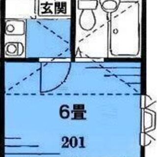 1R部屋　家電付き　外国人も可能！　